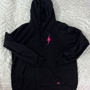 Aviator Nation Bolt Hoodie with Pink Accent